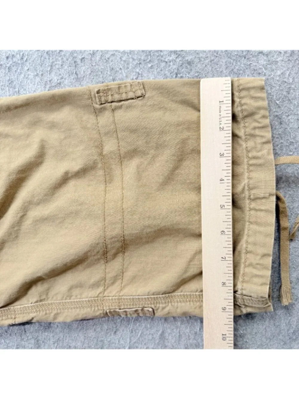 Polo Ralph Lauren Cargo Pants Men 42 x 30 Beige Paratrooper Military Adjustable